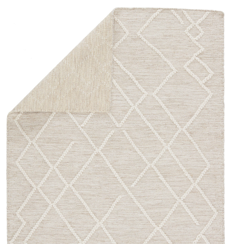 Moab Natural Geometric Light Grey & Ivory Rug by Jaipur Living