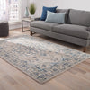 Durango Handmade Medallion Light Gray & Indigo Area Rug