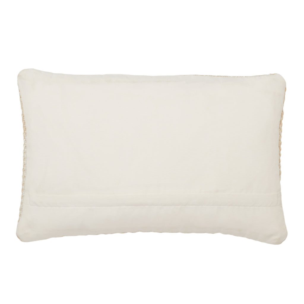 Pampas Papyrus Indoor/Outdoor Beige & Ivory Pillow 2