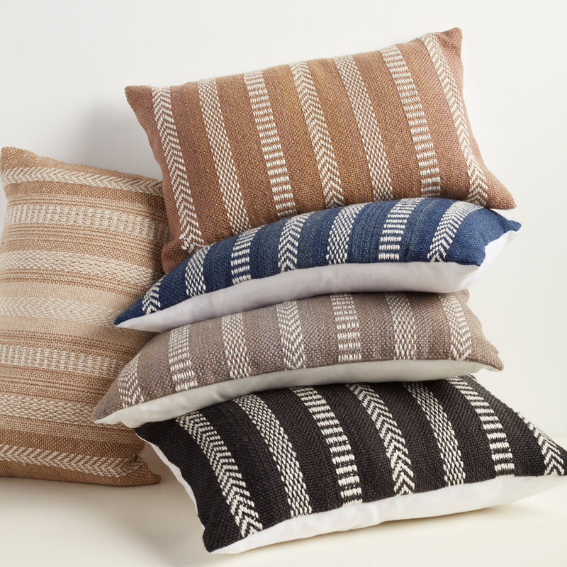 Pampas Papyrus Indoor/Outdoor Beige & Ivory Pillow 6