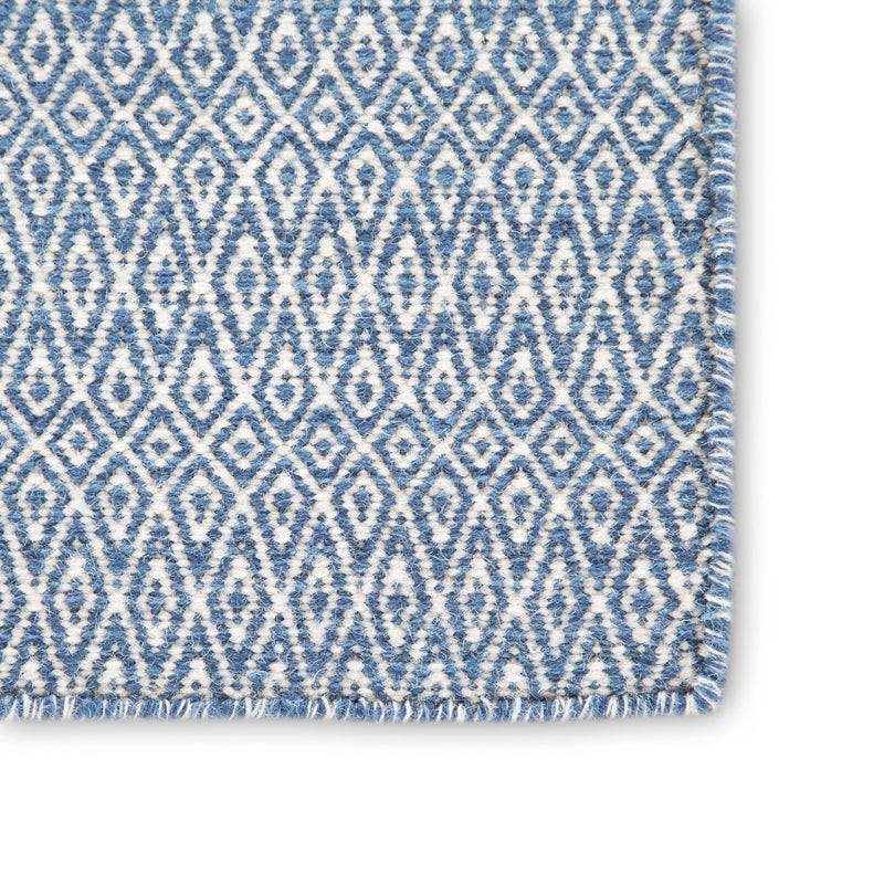 Eulalia Geometric Rug in Dark Blue & Light Gray design by Jaipur Living