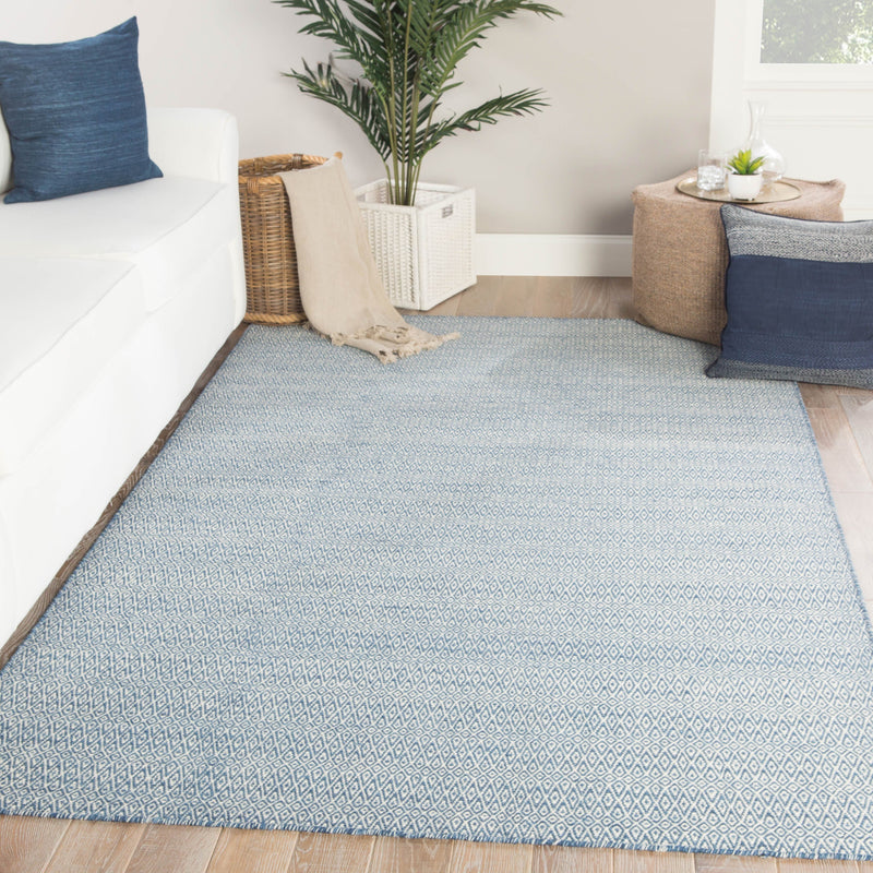 Eulalia Geometric Rug in Dark Blue & Light Gray design by Jaipur Living