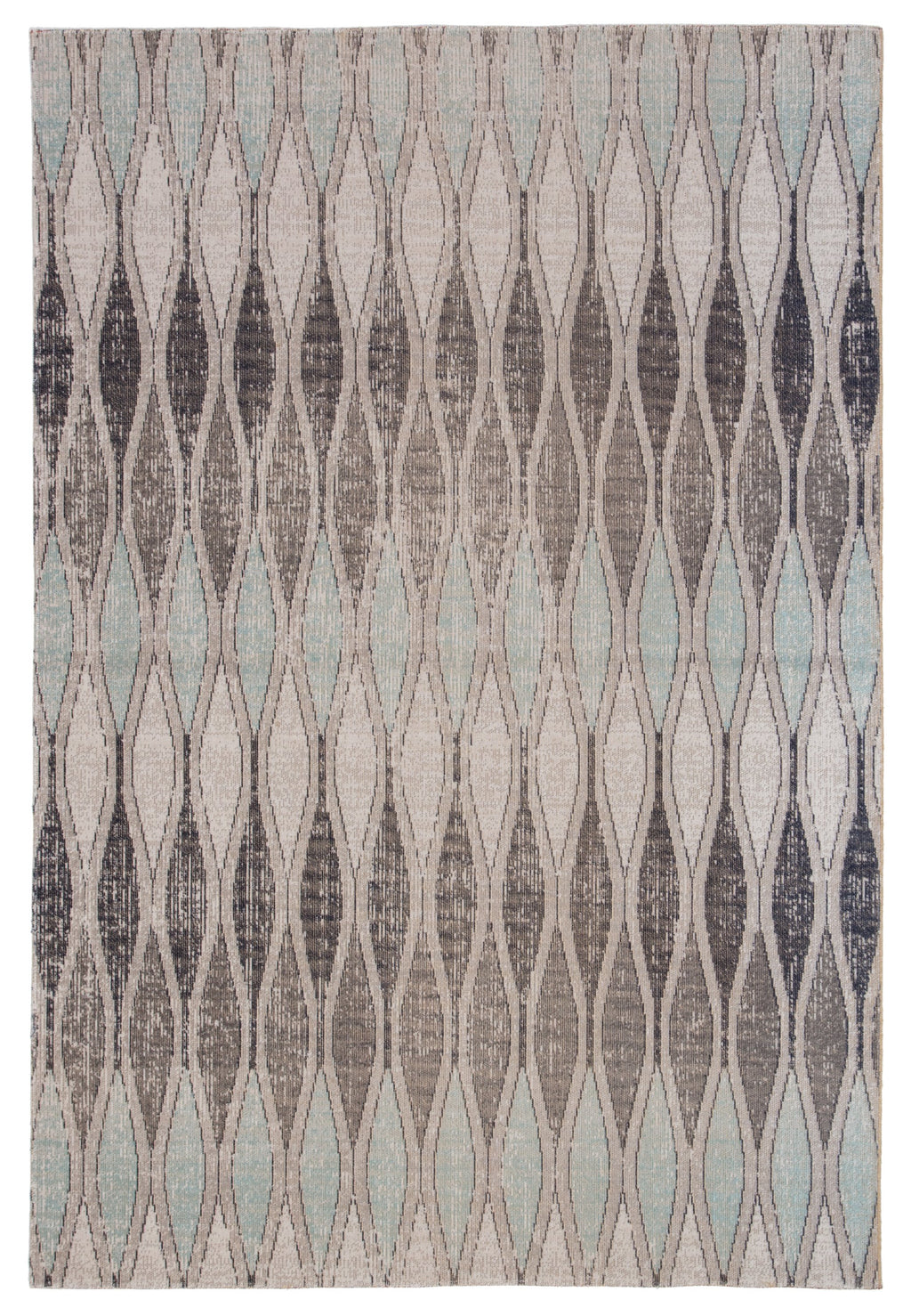 Norwich Indoor/ Outdoor Geometric Gray & Blue Area Rug