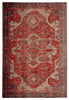 Leighton Indoor/ Outdoor Medallion Red & Blue Area Rug