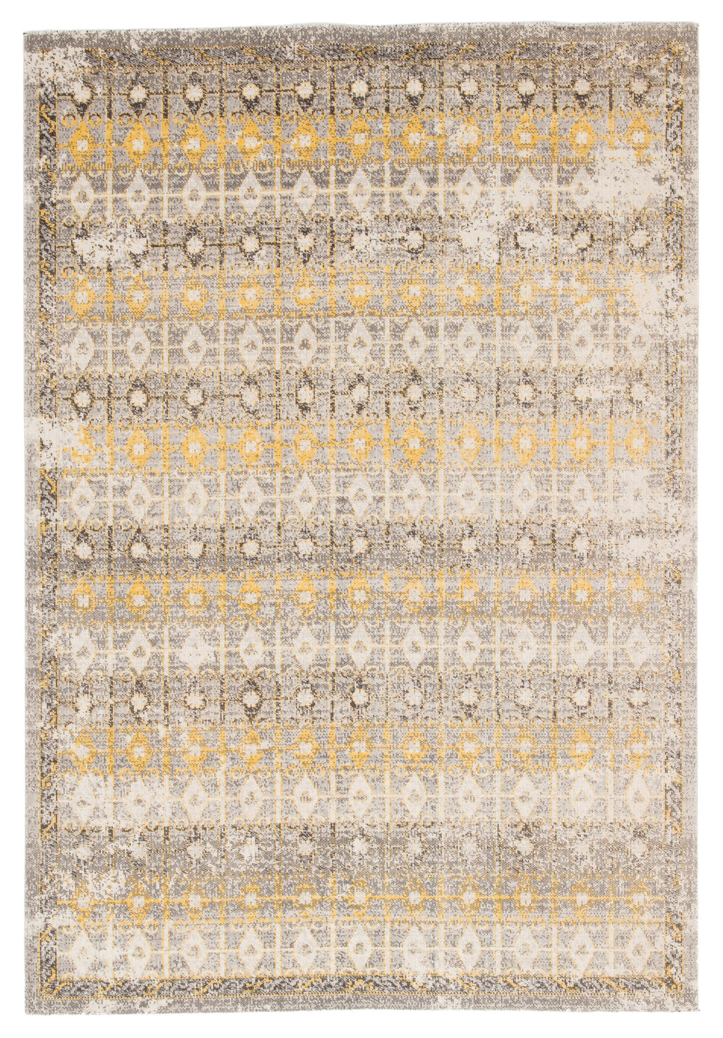 Giralda Indoor/ Outdoor Trellis Light Gray & Yellow Area Rug