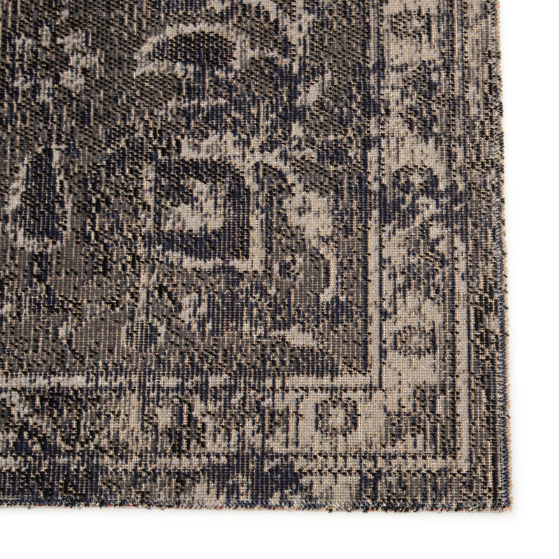 Isolde Indoor/ Outdoor Medallion Blue & Black Area Rug