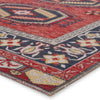 Miner Indoor/ Outdoor Medallion Red & Yellow Area Rug