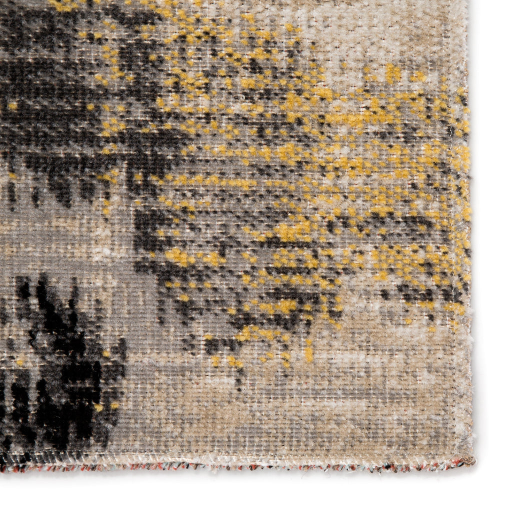 Zenith Indoor/ Outdoor Ikat Gray & Yellow Area Rug