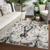 Zenith Indoor/ Outdoor Ikat Blue & Black Area Rug