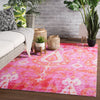 Zenith Indoor/ Outdoor Ikat Pink & Orange Area Rug