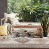 Dez Indoor/ Outdoor Tribal Blue & Yellow Area Rug