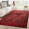 Chaya Indoor/ Outdoor Medallion Red & Black Area Rug