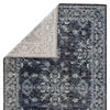 Fayer Indoor/ Outdoor Medallion Blue & Black Area Rug