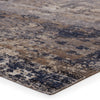 Belfast Indoor/Outdoor Medallion Taupe & Dark Blue Rug