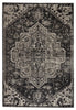 Ellery Indoor/Outdoor Medallion Black & Grey Rug