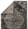 Ellery Indoor/Outdoor Medallion Black & Grey Rug