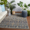 Bodega Indoor/Outdoor Trellis Dark Blue & Gold Rug