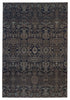 Bodega Indoor/Outdoor Trellis Dark Blue & Taupe Rug