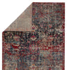 Fayette Indoor/Outdoor Oriental Dark Blue & Red Rug