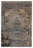 Cicero Indoor/Outdoor Medallion Taupe & Blue Rug