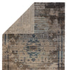 Cicero Indoor/Outdoor Medallion Taupe & Blue Rug