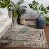 Cicero Indoor/Outdoor Medallion Tan & Blue Rug