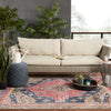 Cicero Indoor/Outdoor Medallion Rug in Pink & Blue