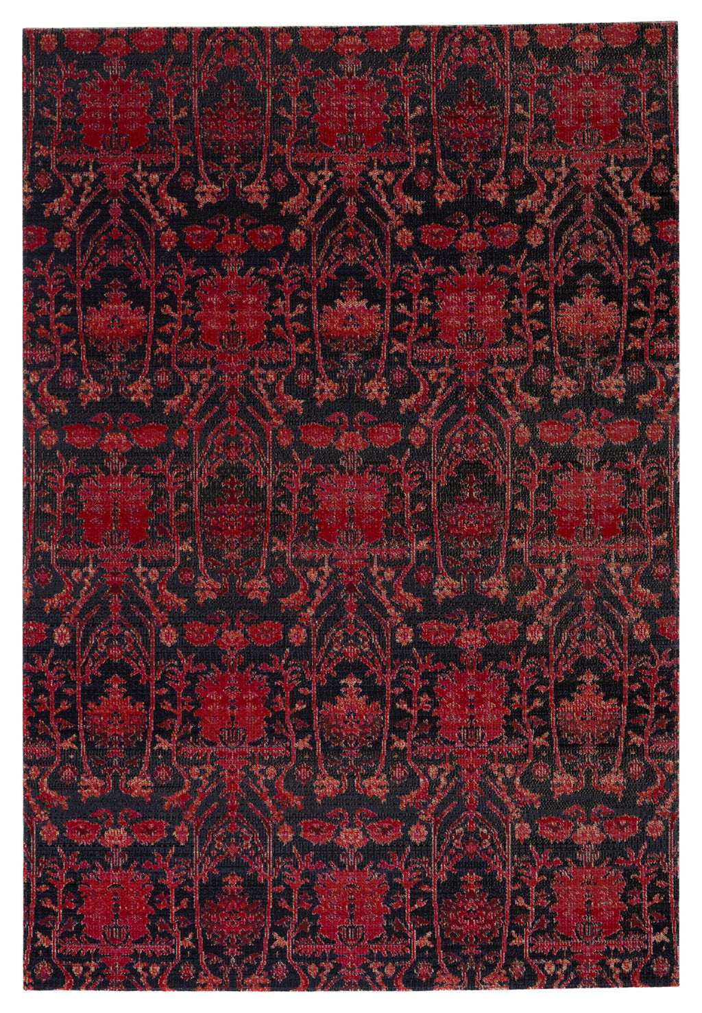 Genesee Indoor/Outdoor Trellis Red & Blue Rug