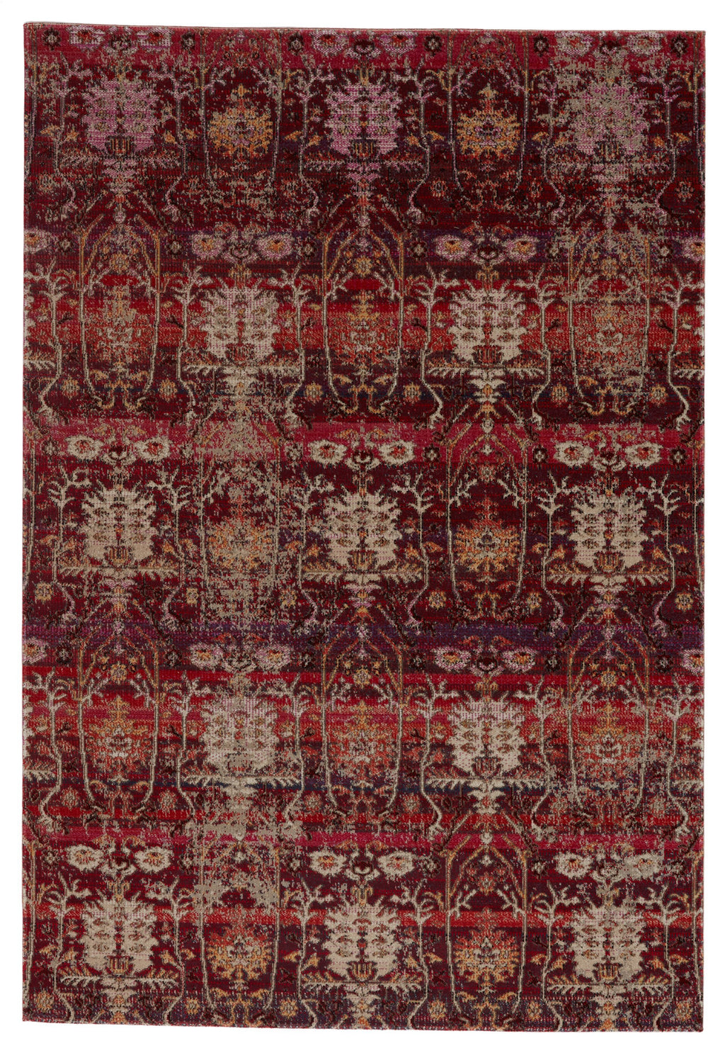 Genesee Indoor/Outdoor Trellis Red & Beige Rug