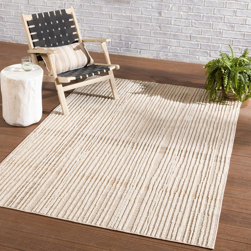 Paradizo Indoor/ Outdoor Aeor Beige & Light Brown Rug 5