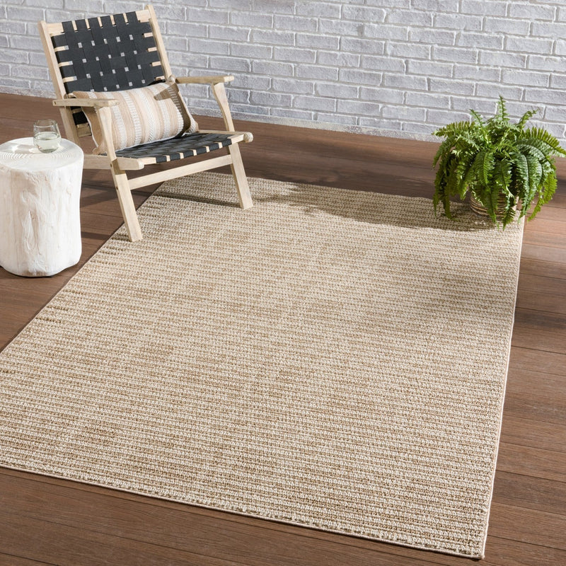 Paradizo Indoor/ Outdoor Arlyn Cream & Beige Rug 5