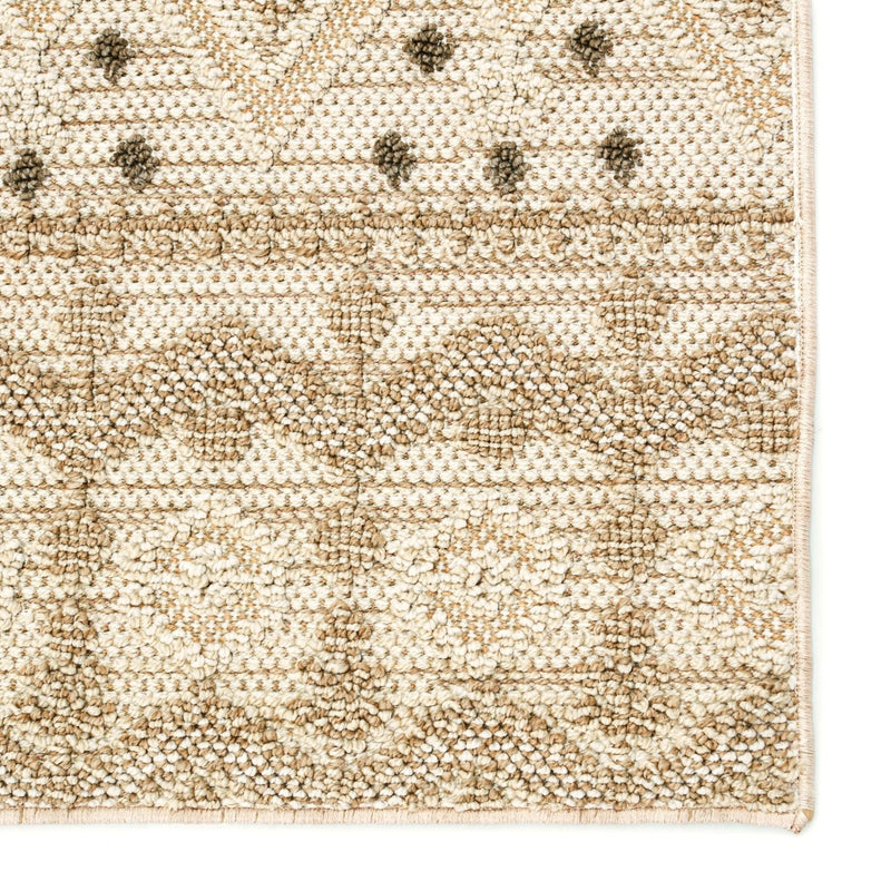 Paradizo Indoor/ Outdoor Xyla Cream & Brown Rug 4