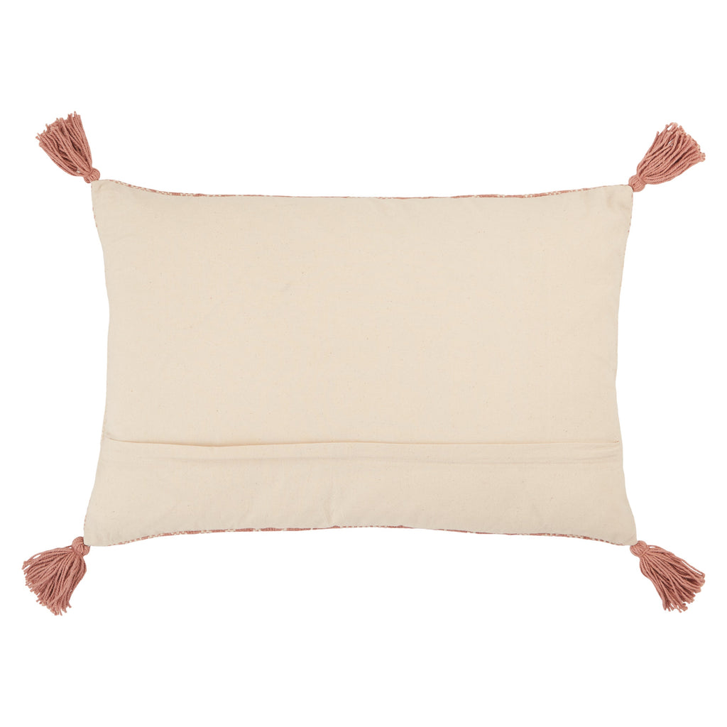 Razili Tribal Pillow in Pink & Cream