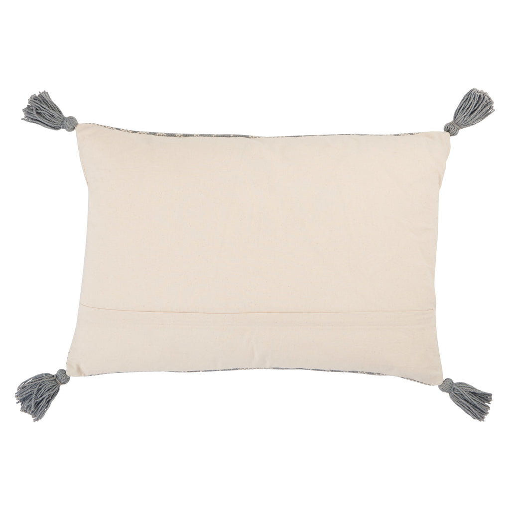 Razili Tribal Pillow in Slate & Cream