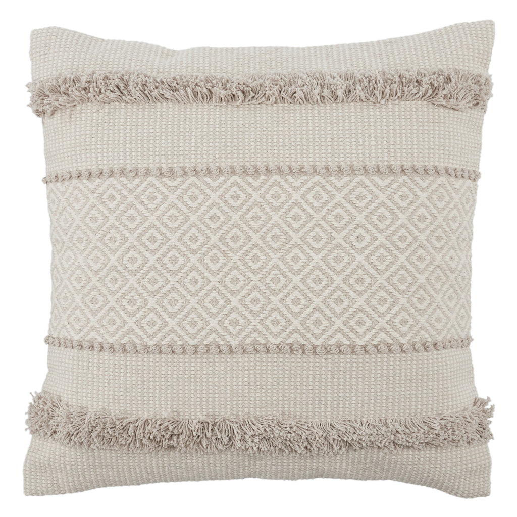 Parable Imena Down Light Gray & Ivory Pillow 1