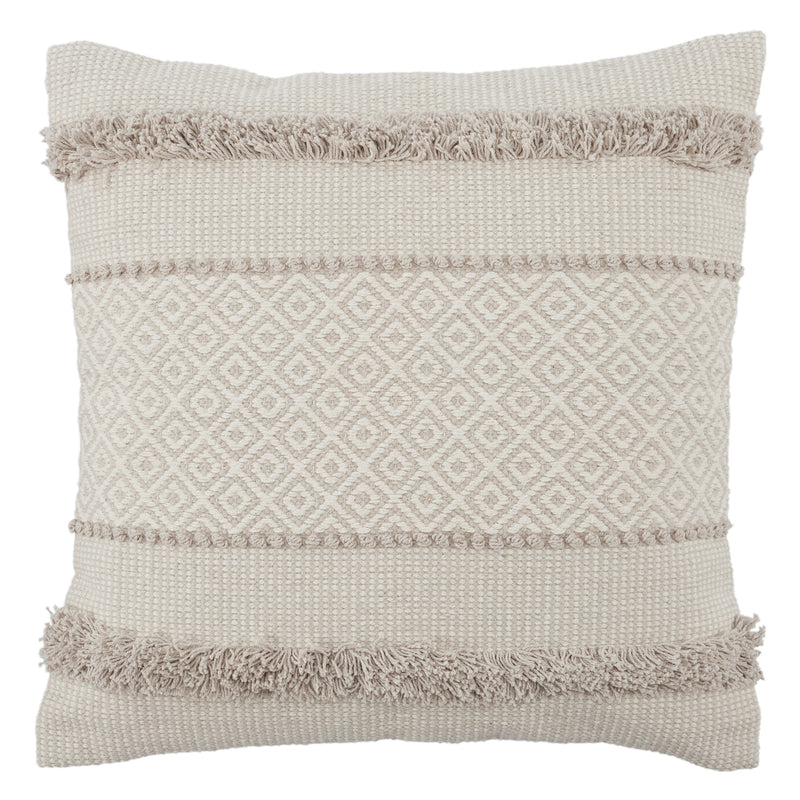 Parable Imena Down Light Gray & Ivory Pillow 1