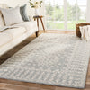 Linde Handmade Medallion Gray & White Area Rug