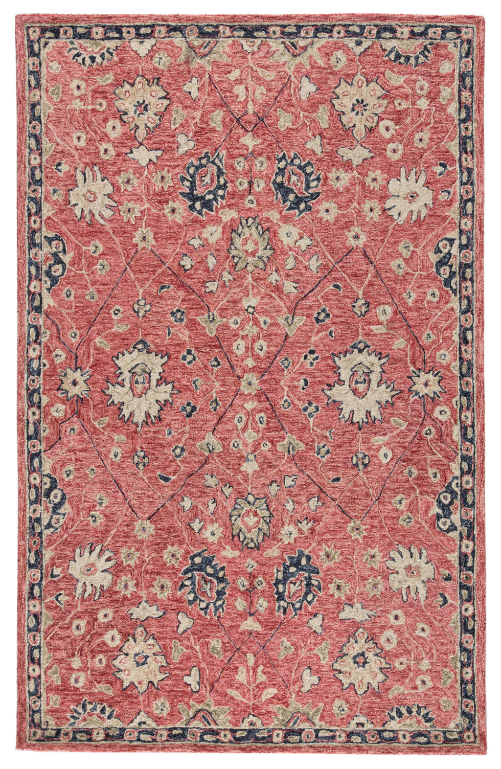 Emersen Handmade Oriental Red & Blue Area Rug