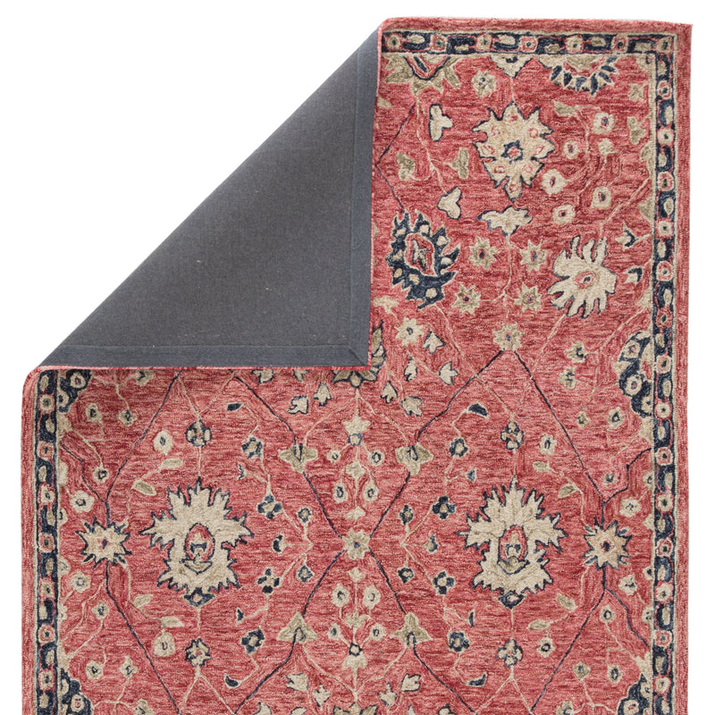 Emersen Handmade Oriental Red & Blue Area Rug