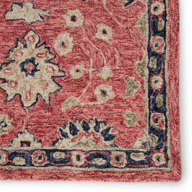 Emersen Handmade Oriental Red & Blue Area Rug