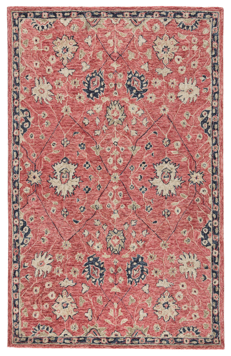 Emersen Handmade Oriental Red & Blue Area Rug