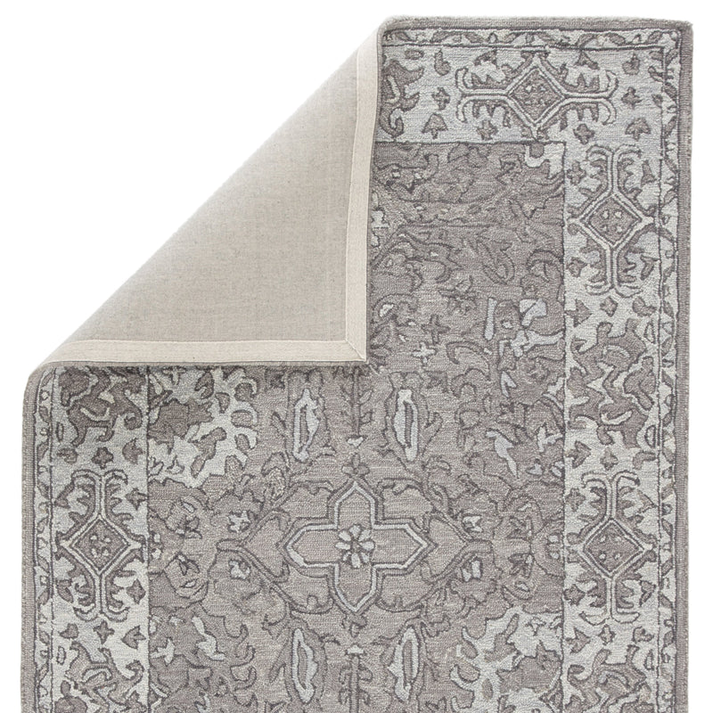 Wintour Handmade Medallion Gray Area Rug