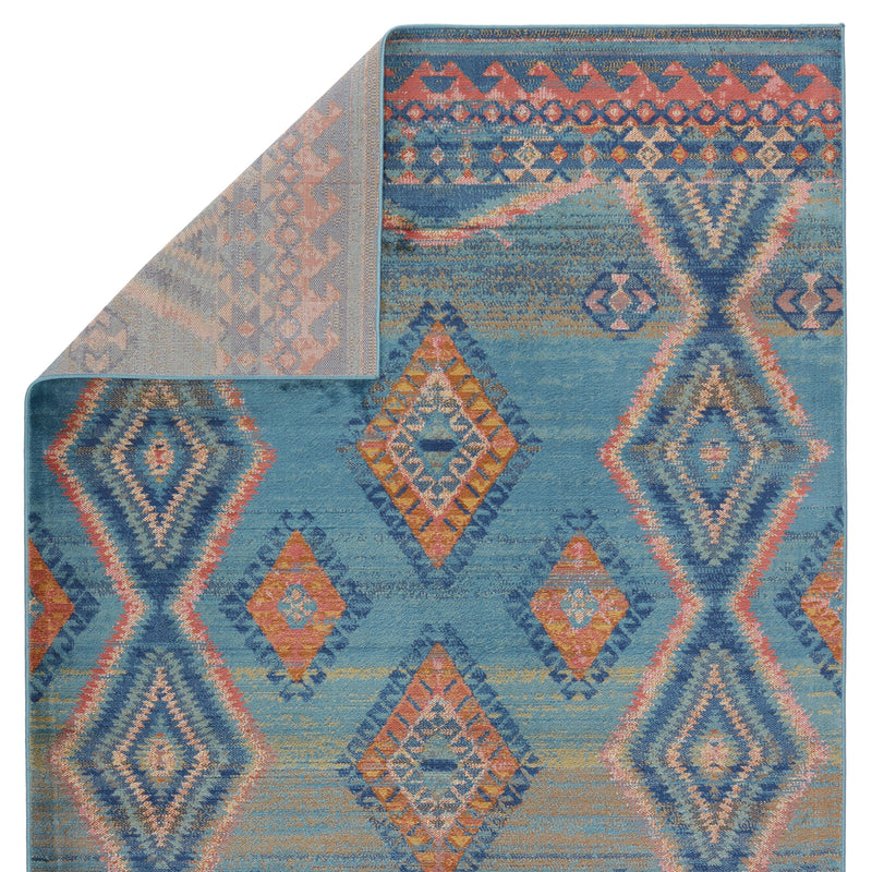 Prisma Jumelle Blue & Gold Rug 3