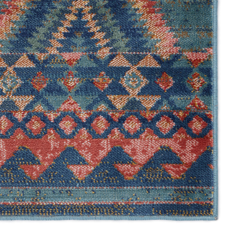 Prisma Jumelle Blue & Gold Rug 4