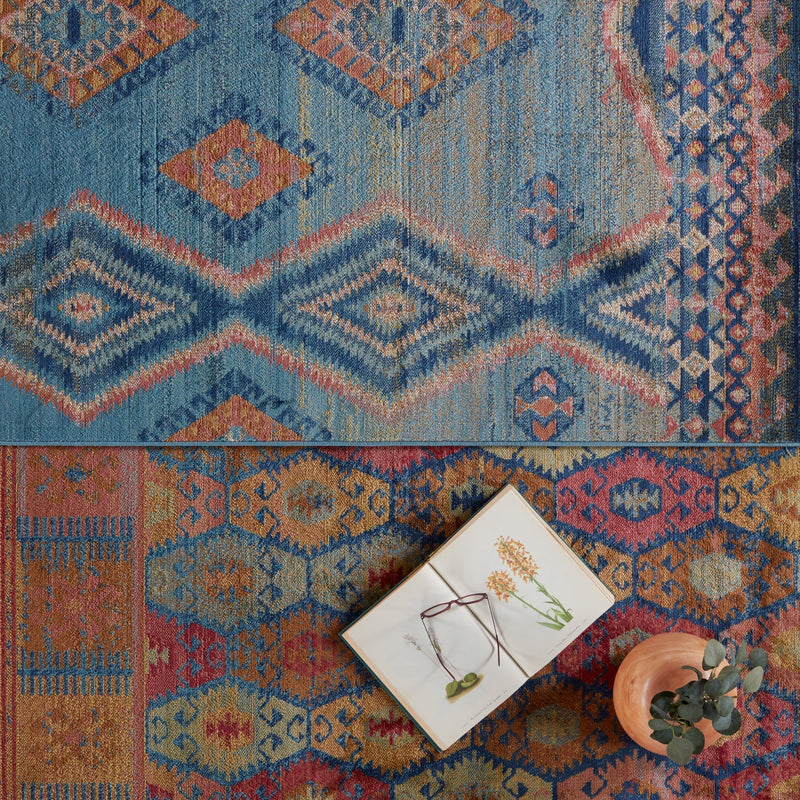 Prisma Jumelle Blue & Gold Rug 10