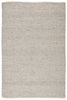 Lamanda Indoor/Outdoor Solid Light Gray & Ivory Rug