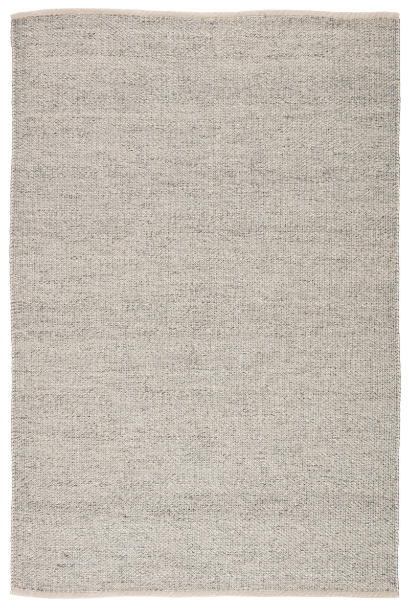 Lamanda Indoor/Outdoor Solid Light Gray & Ivory Rug