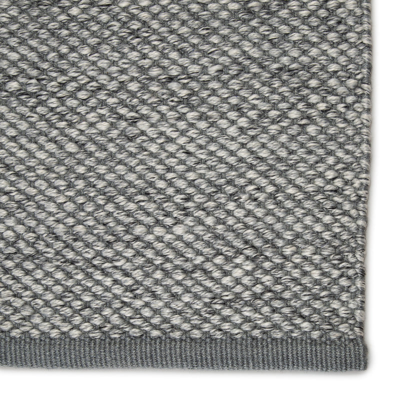 Lamanda Indoor/Outdoor Solid Gray & Ivory Rug