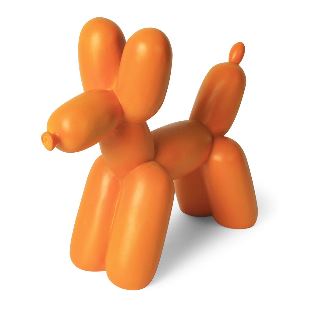 Big Top Balloon Dog Bookend - Orange