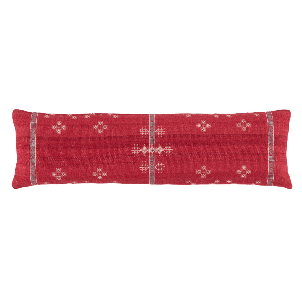 Katara Tribal Pillow in Red & Gray by Jaipur Living